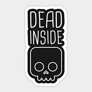 Dead Inside – Introvert Skull Sticker